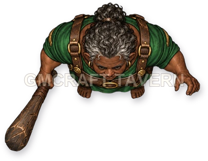 Urdan Stonebrook - Barbarian top-down token preview