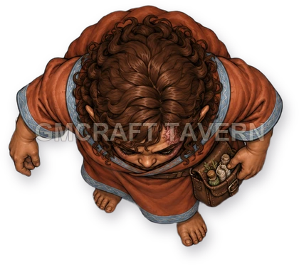 Grom Reedvale - Cleric top-down token preview