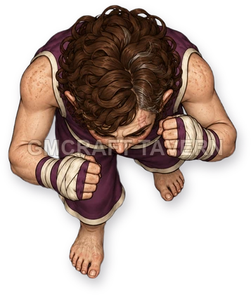 Durg Ashfield - Monk top-down token preview