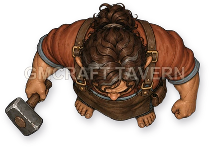Grom Westmere - Blacksmith top-down token preview