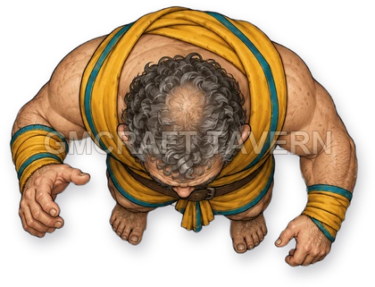Morga Redcliff - Fighter top-down token preview