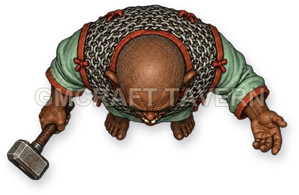093 · Enemy 12 - Cult Enforcer top-down token preview