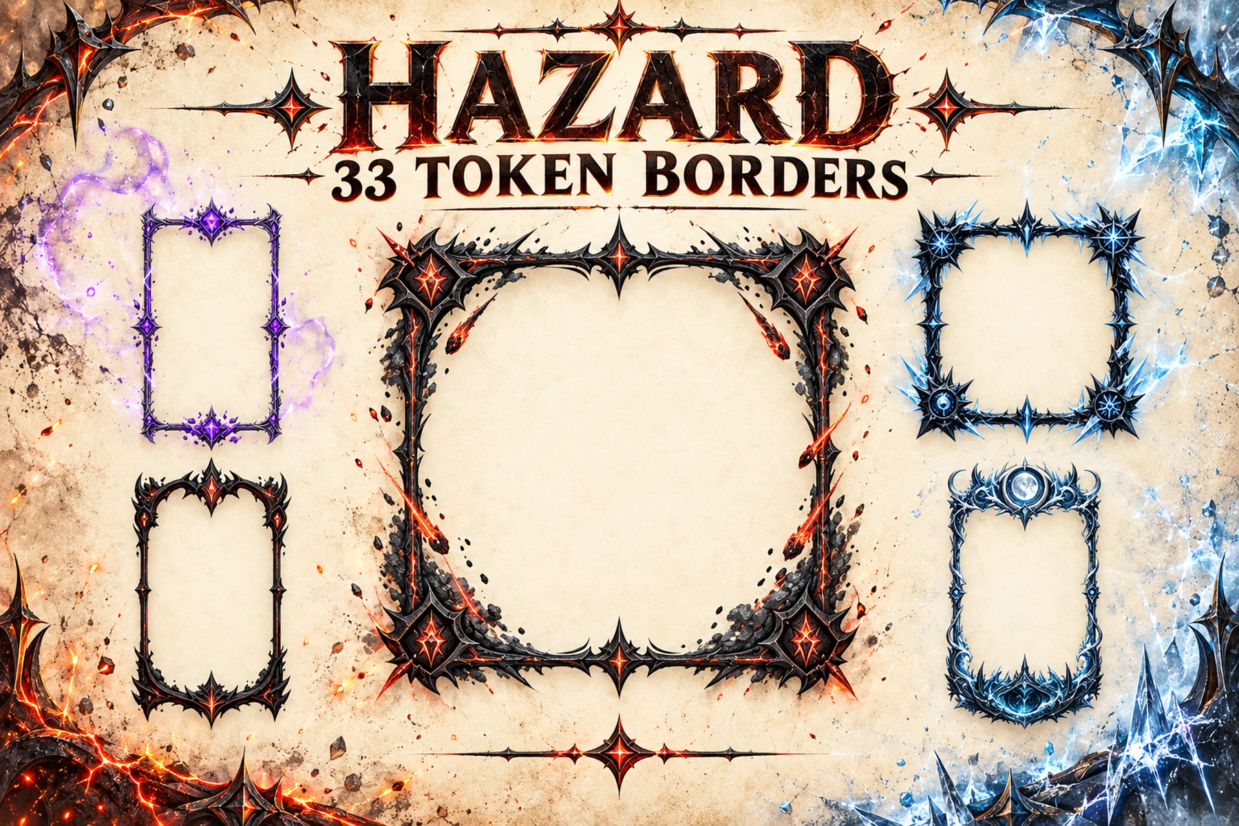 33 Hazard Token Borders