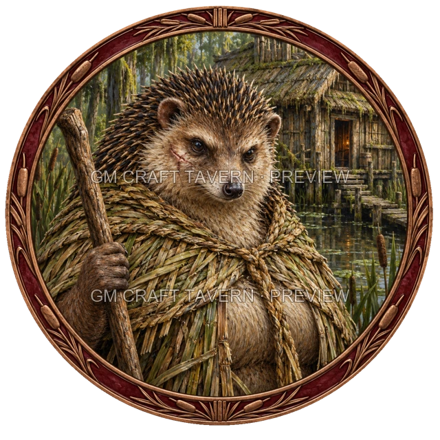 Aperçu du token vu du dessus de Durg Reedvale - Druide