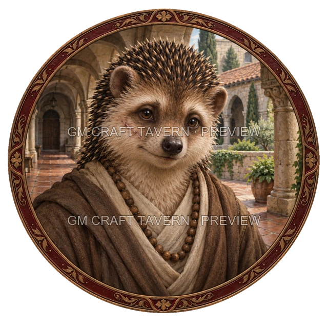Aperçu du token vu du dessus de Besha Ashfield - Moine