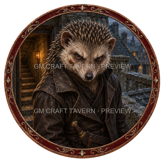Aperçu de token d’assassin vu du dessus