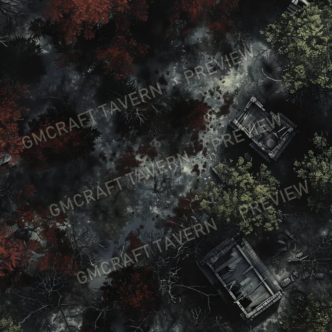 Aperçu de la battlemap Zombie Horde In Th
