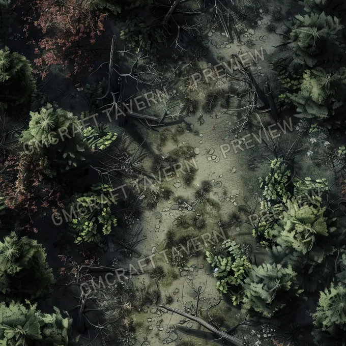 Aperçu de la battlemap Zombie Horde In Th