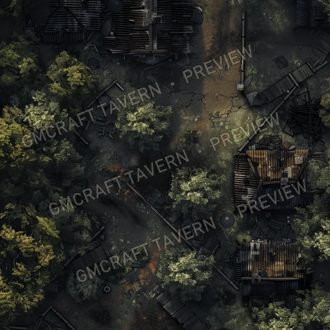 Aperçu de la battlemap Zombie Horde In Th