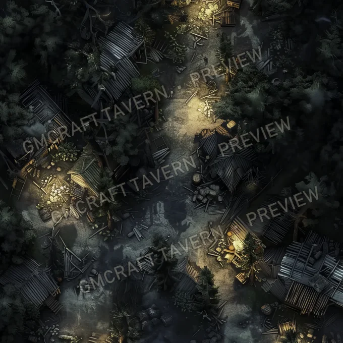 Aperçu de la battlemap Zombie Horde In Th
