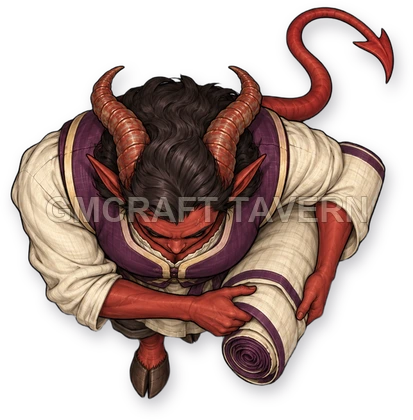 Horned Devils - Merchant - cloth trader top-down token preview