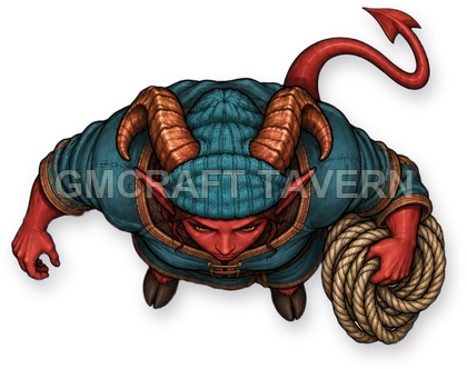 Horned Devils - Sailor - river boatman top-down token preview