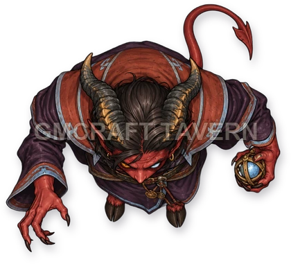 Horned Devils - Evil Sorcerer - Evil Sorcerer top-down token preview