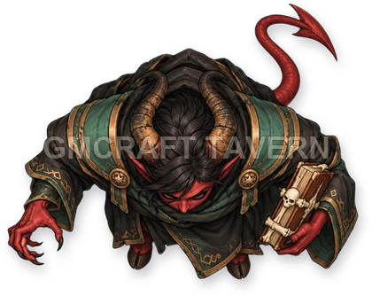 Horned Devils - Necromancer - Necromancer top-down token preview