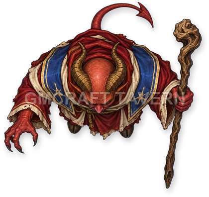 Horned Devils - Undead Cultist - Undead Cultist top-down token preview