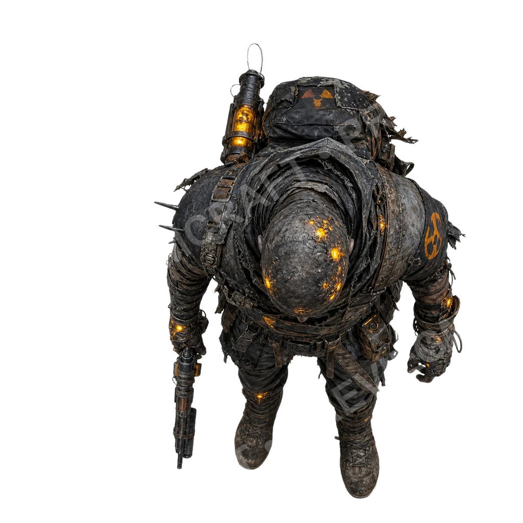 Humanoid Mutants 30 top-down token preview