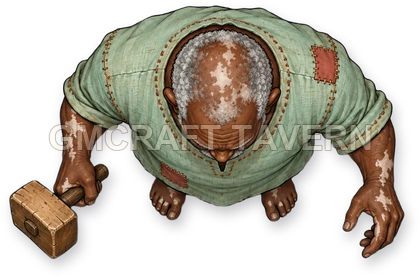 Morga Oakbend - aperçu de token d’artisan vu du dessus