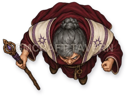 091 · Enemy 11 - Cult Priest top-down token preview