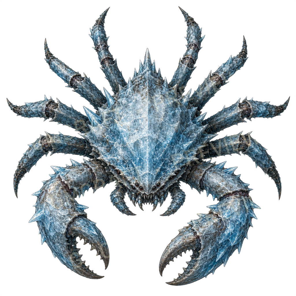 Monstre de glace 27 Crabe des glaciers monstrueux, aperçu de token vu du dessus