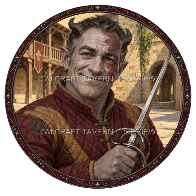 Aperçu du token vu du dessus de Varka Ashfield - Guerrier