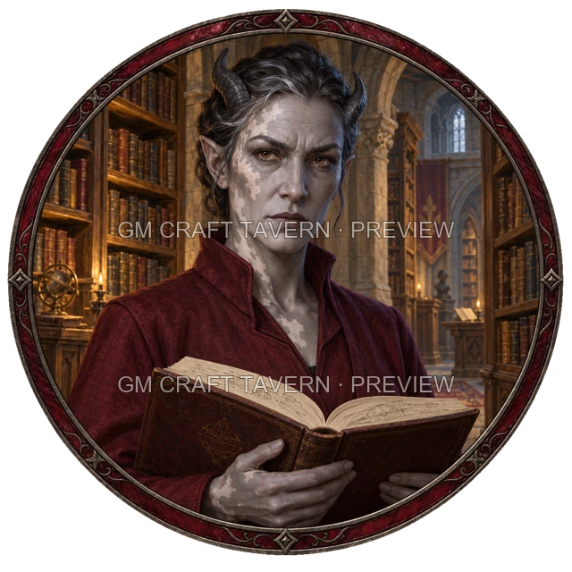Aperçu du token vu du dessus de Durg Ironwell - Magicien