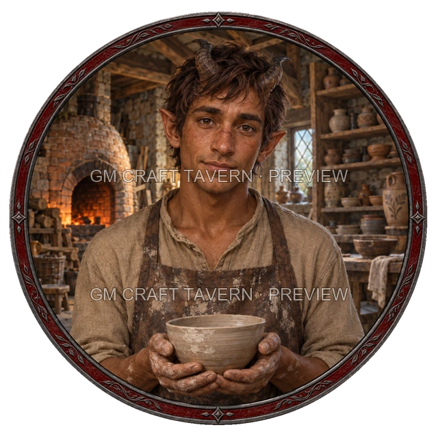 Besha Oakbend - aperçu de token d’artisan vu du dessus