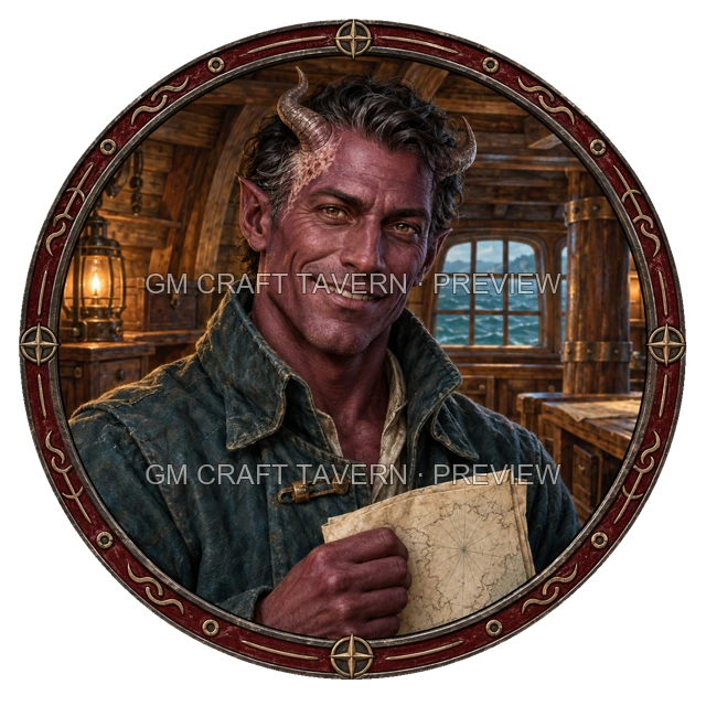 Varka Hillward - aperçu de token de marin vu du dessus