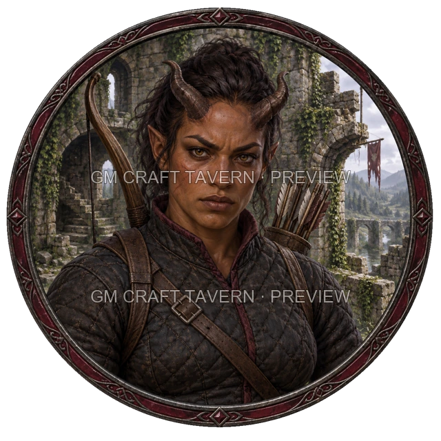 Aperçu de token d’archer ennemi vu du dessus