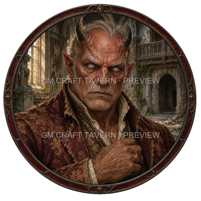 Aperçu du token vu du dessus Noble mort-vivant