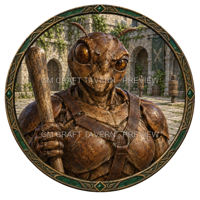 Aperçu du token vu du dessus de Urdan Stonebrook - Barbare
