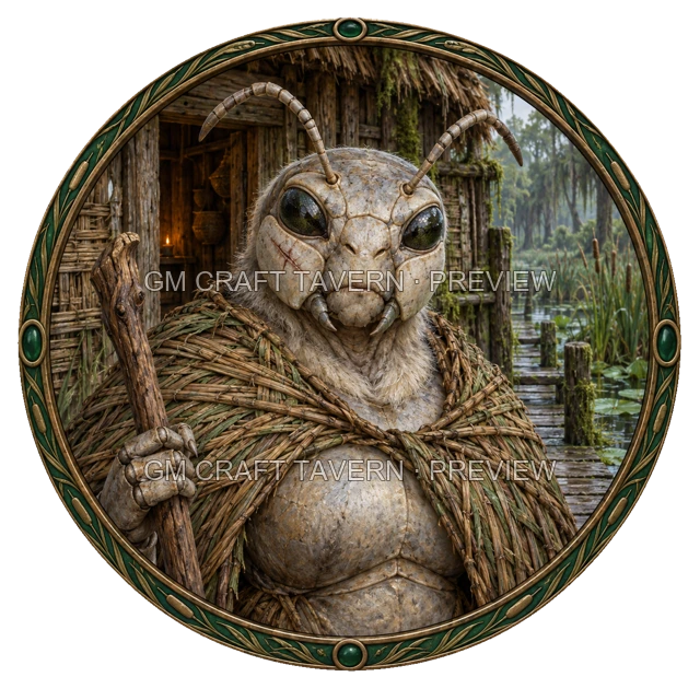 Aperçu du token vu du dessus de Durg Reedvale - Druide