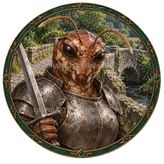 Aperçu du token vu du dessus de Urdan Ashfield - Guerrier
