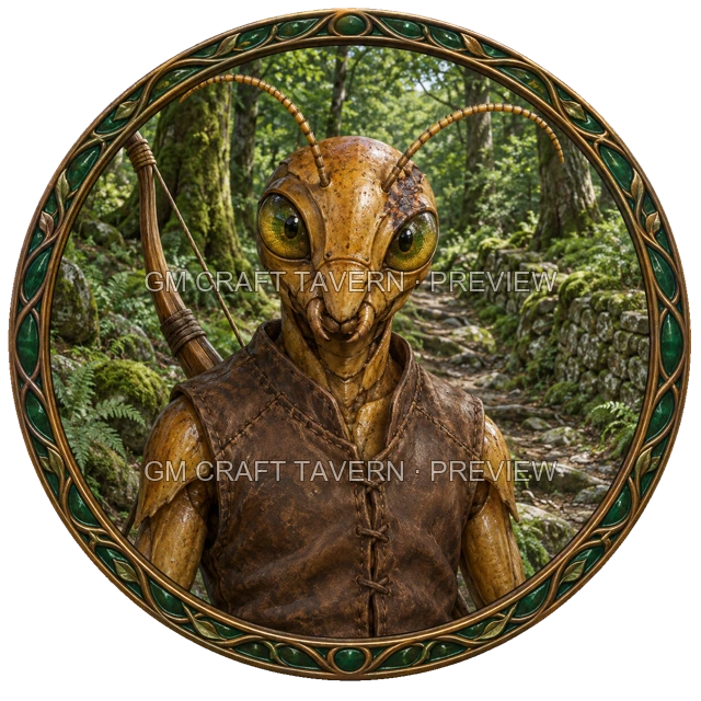 Aperçu du token vu du dessus de Besha Mossridge - Rôdeur