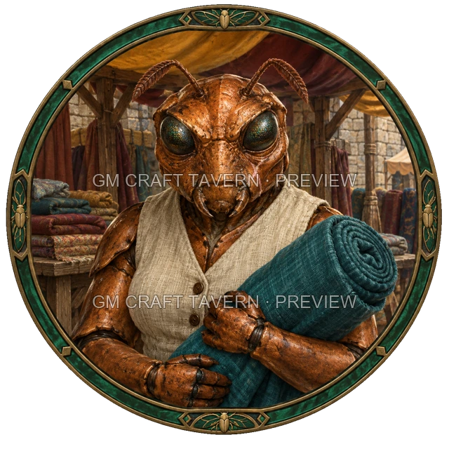 Aperçu du token vu du dessus de Durg Birchhaven - Marchand