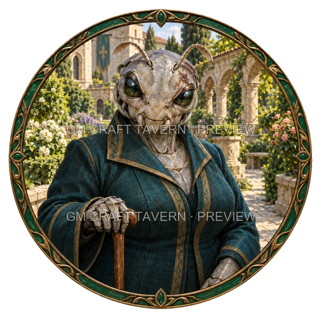 Urdan Oakbend - aperçu de token de noble vu du dessus