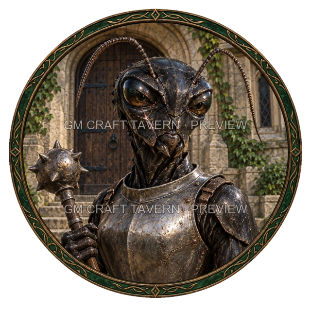 Urdan Clearwell - aperçu de token de combattant vu du dessus