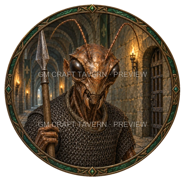 Aperçu de token de lancier ennemi vu du dessus