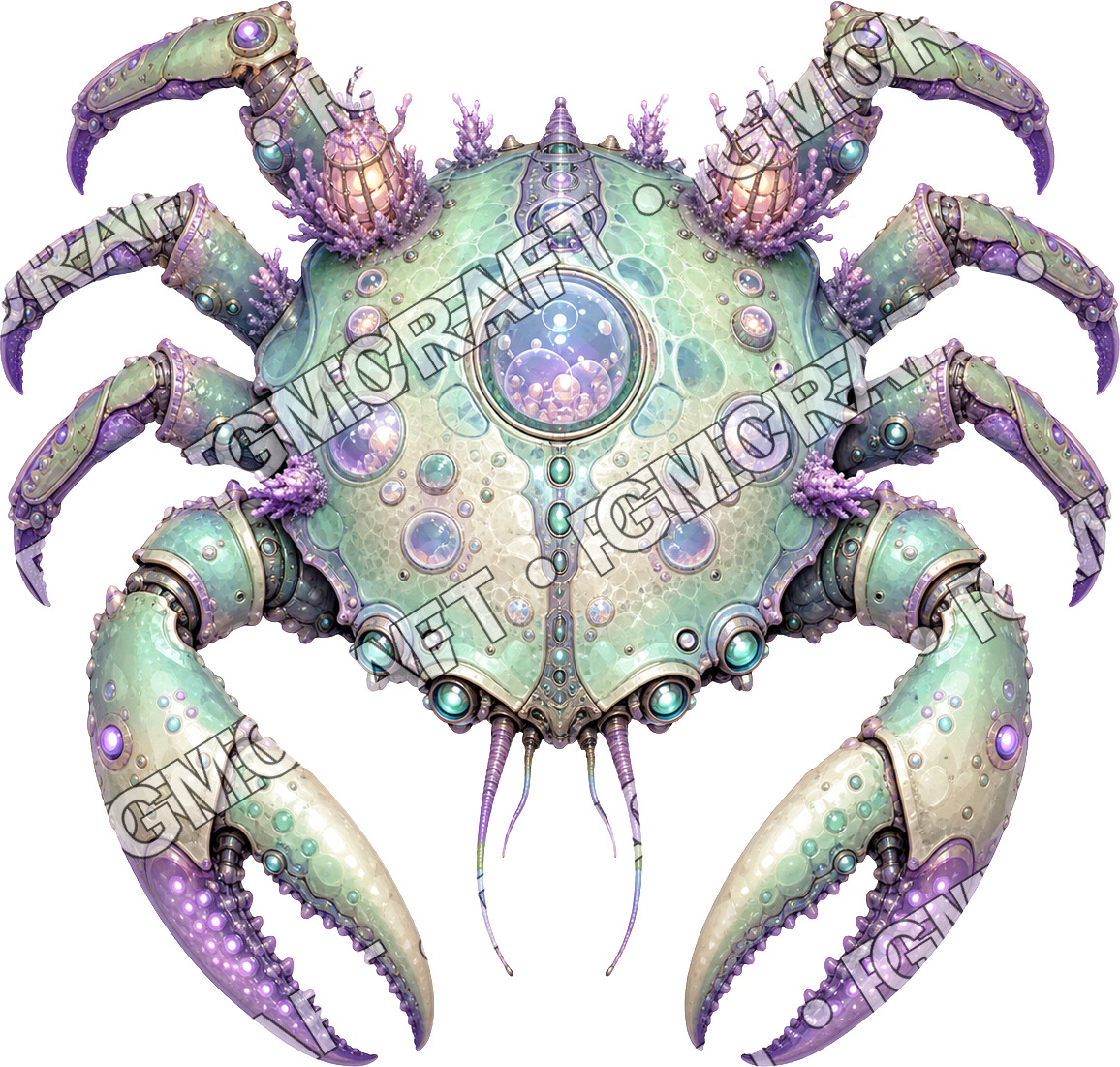 Aperçu du token vu du dessus du crabe Bubblearc