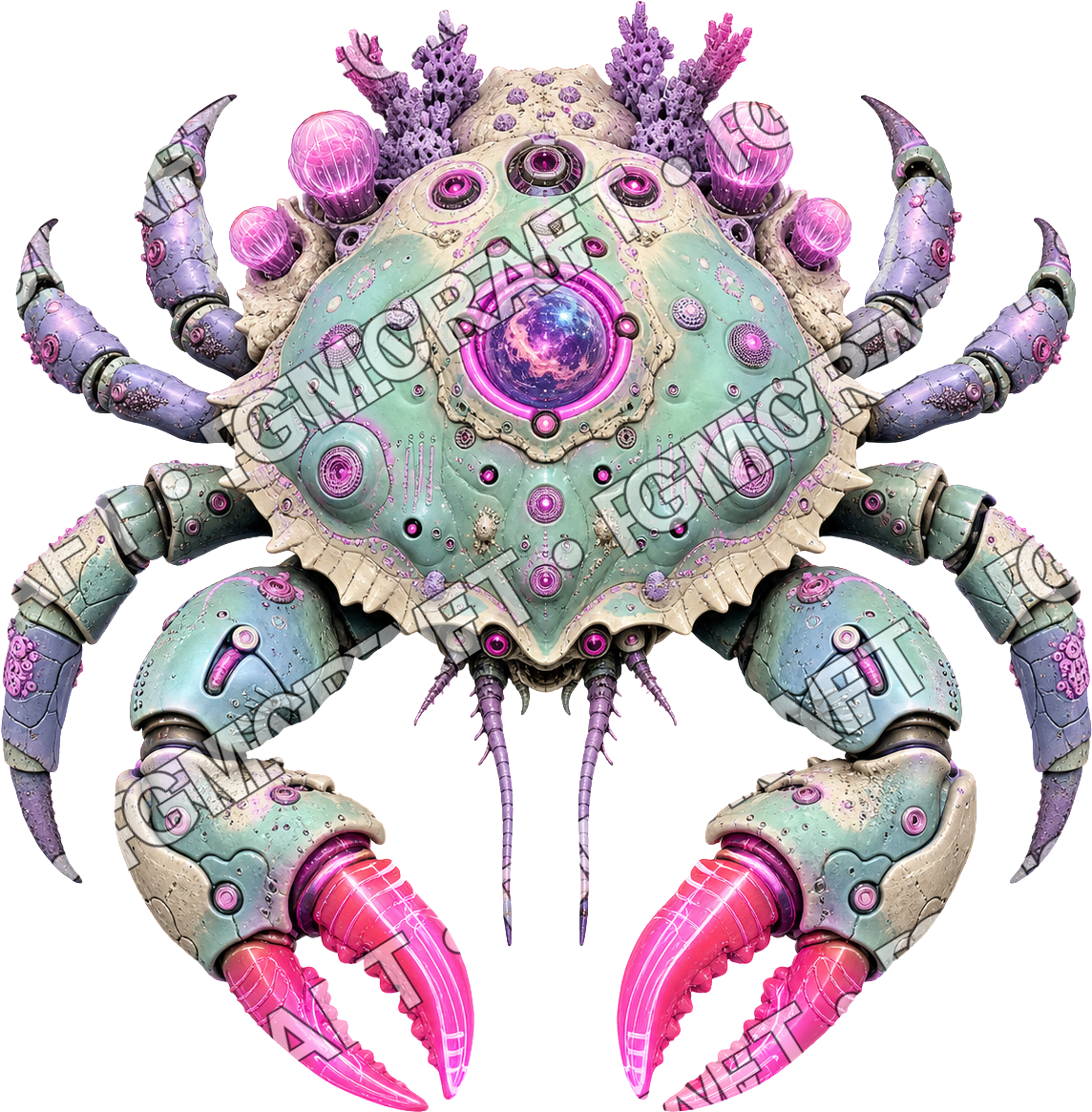 Aperçu du token vu du dessus du crabe Dockshell