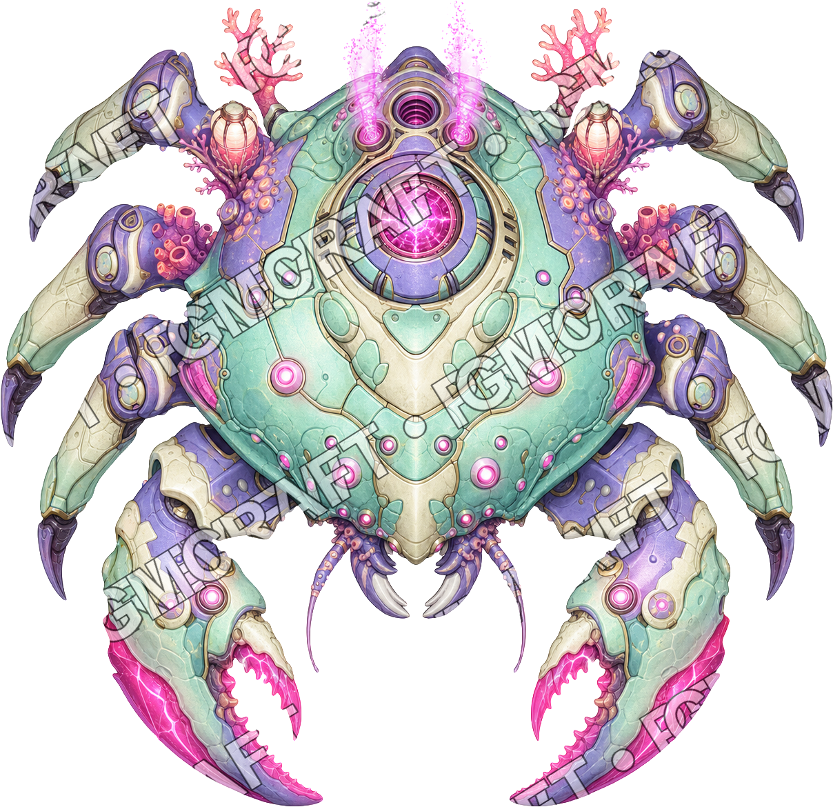 Aperçu du token vu du dessus du crabe Forgearc