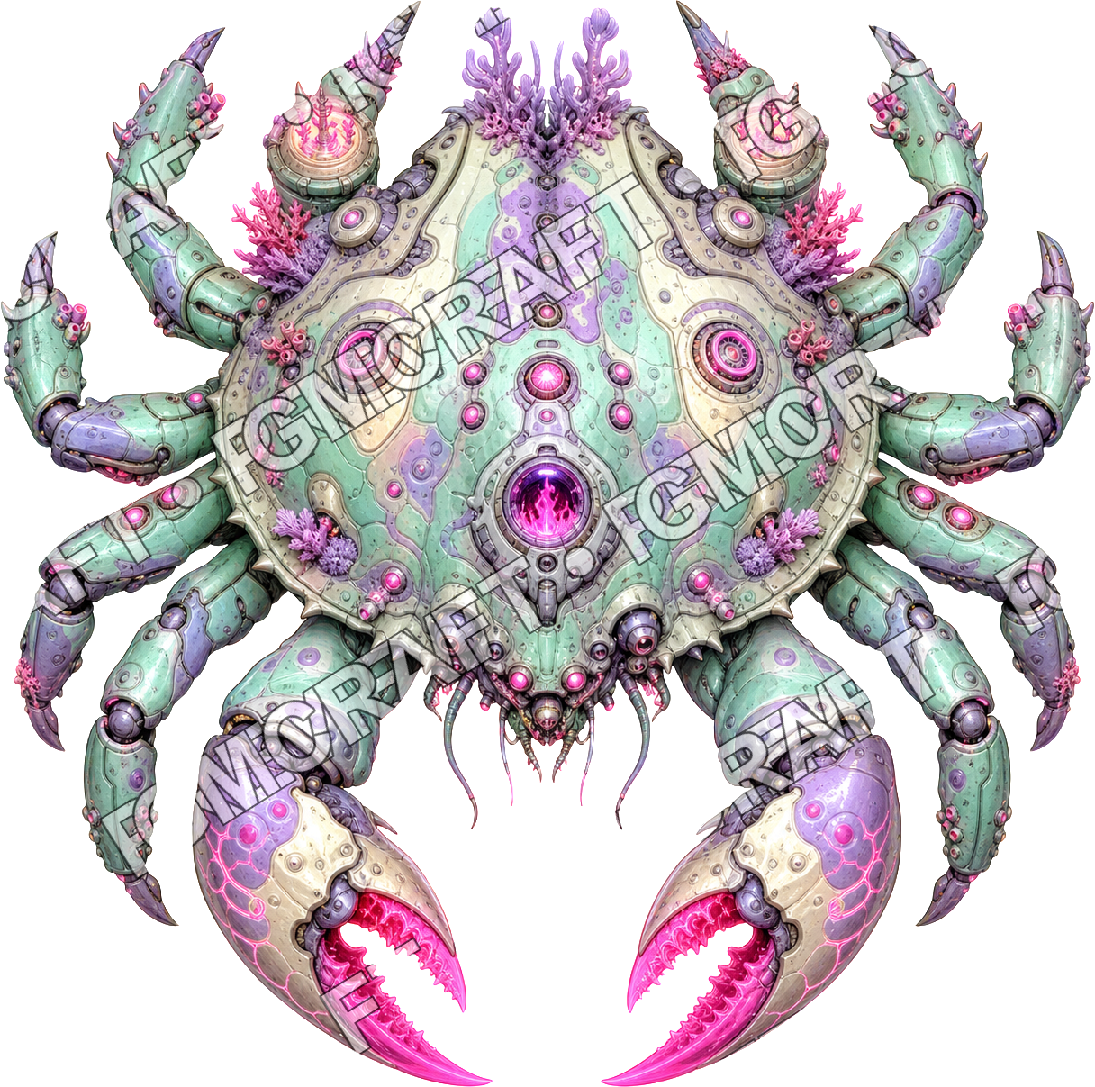 Aperçu du token vu du dessus du crabe Kelparc