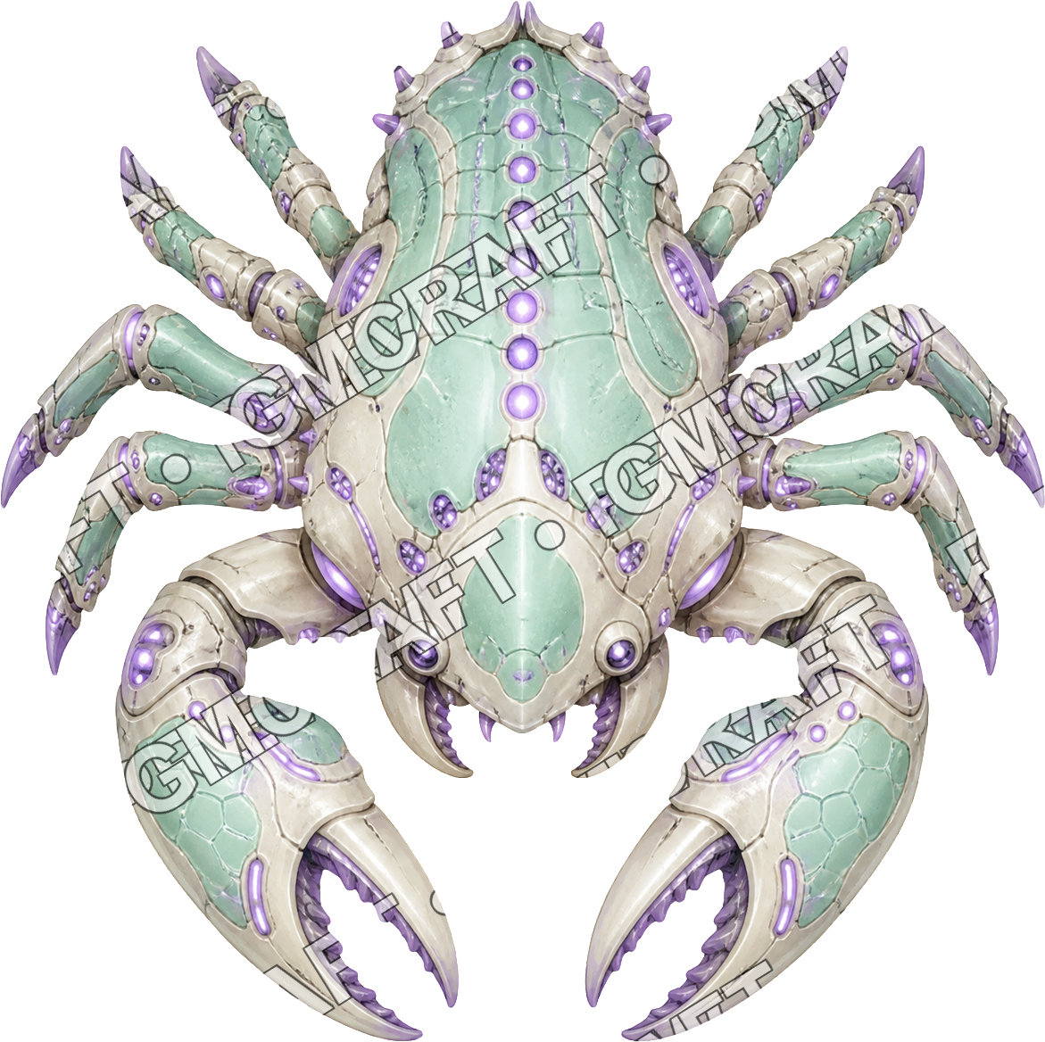 Aperçu du token vu du dessus du crabe Lumenclaw