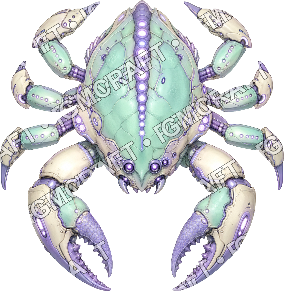 Aperçu du token vu du dessus du crabe Neonclaw
