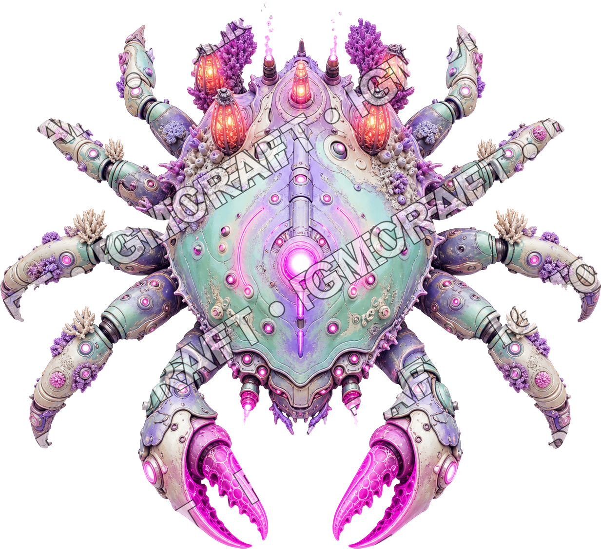Aperçu du token vu du dessus du crabe Orchidarc