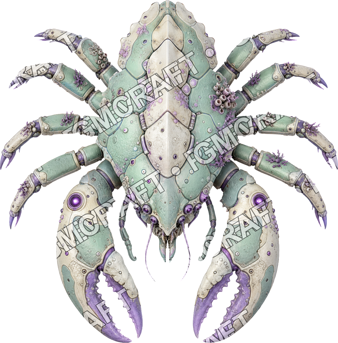 Aperçu du token vu du dessus du crabe Plateclamp