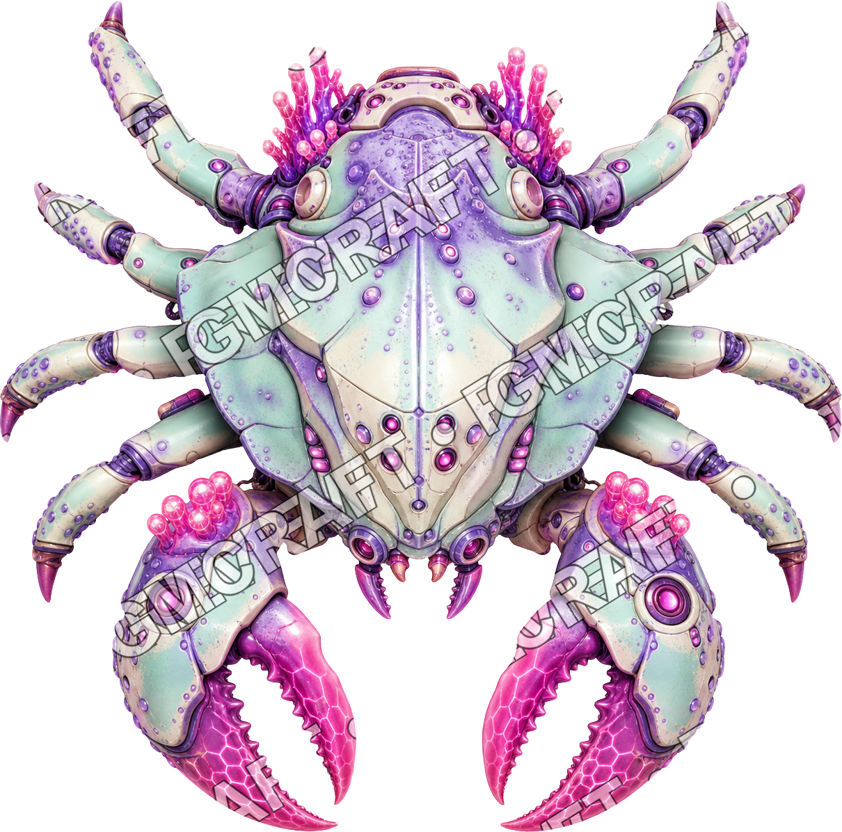 Aperçu du token vu du dessus du crabe Shockcarapace