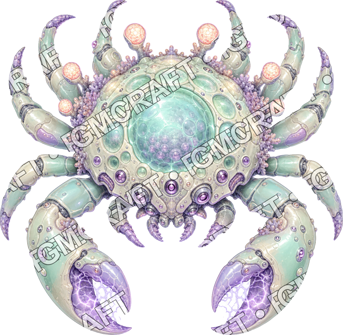 Aperçu du token vu du dessus du crabe Sparkclaw