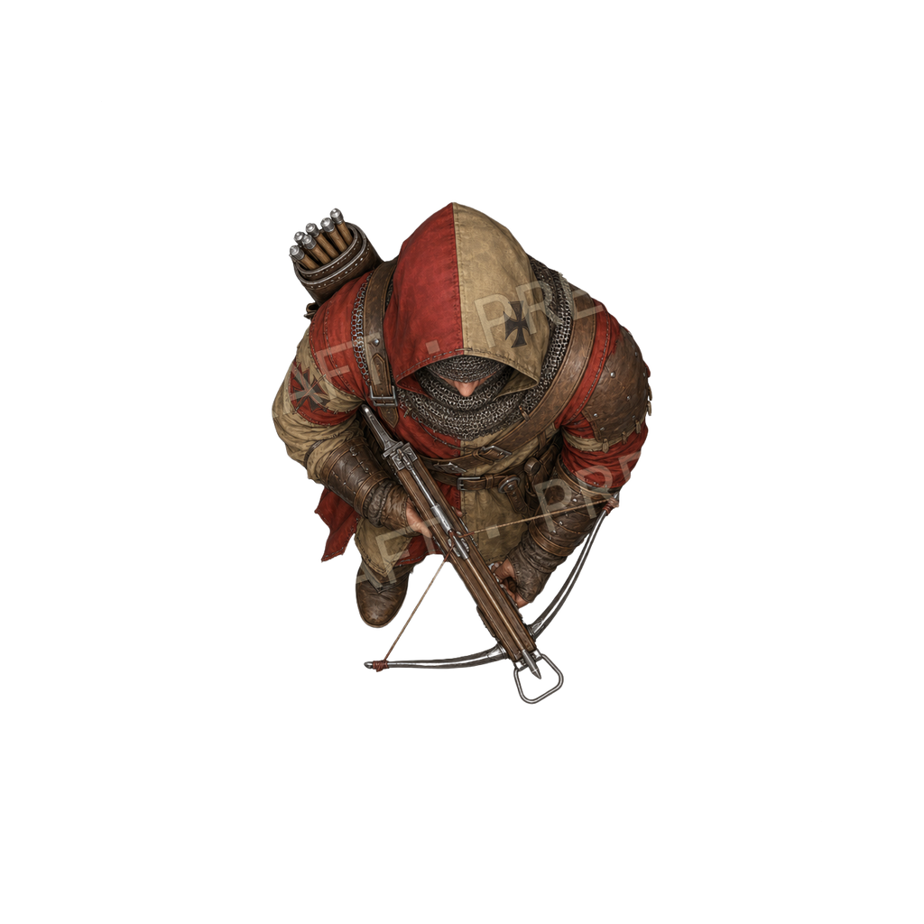 Ironpike Crossbow Veteran top-down token preview