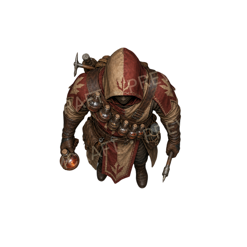 Ironpike Alchemist Sapper top-down token preview