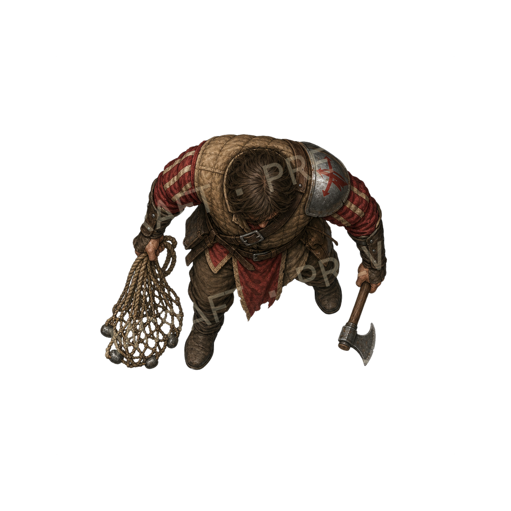 Ironpike Net Thrower top-down token preview